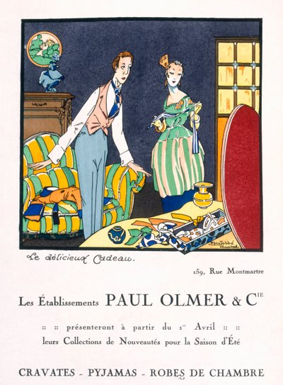 Pubblicità per la collezione estiva di Paul Olmers, c.1920s da Felix A.M. Jobbe Duval